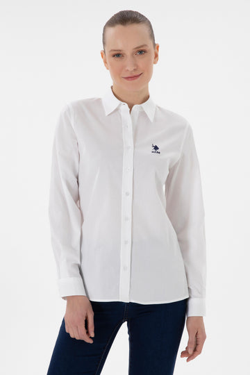 USPA Shirt Women White VR013 USSHW044 Slim US Polo Assn.
